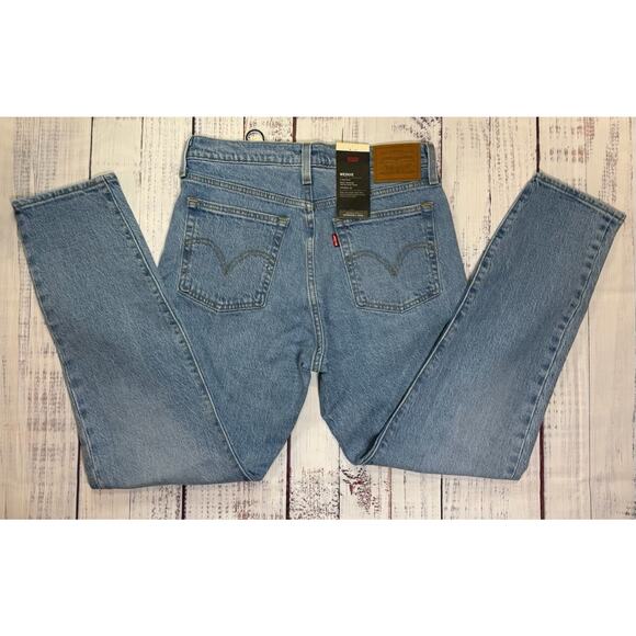 Levi’s Wedgie Jeans Women's Size 28 Premium High Rise Tapered Leg Denim NWT - Picture 2 of 7